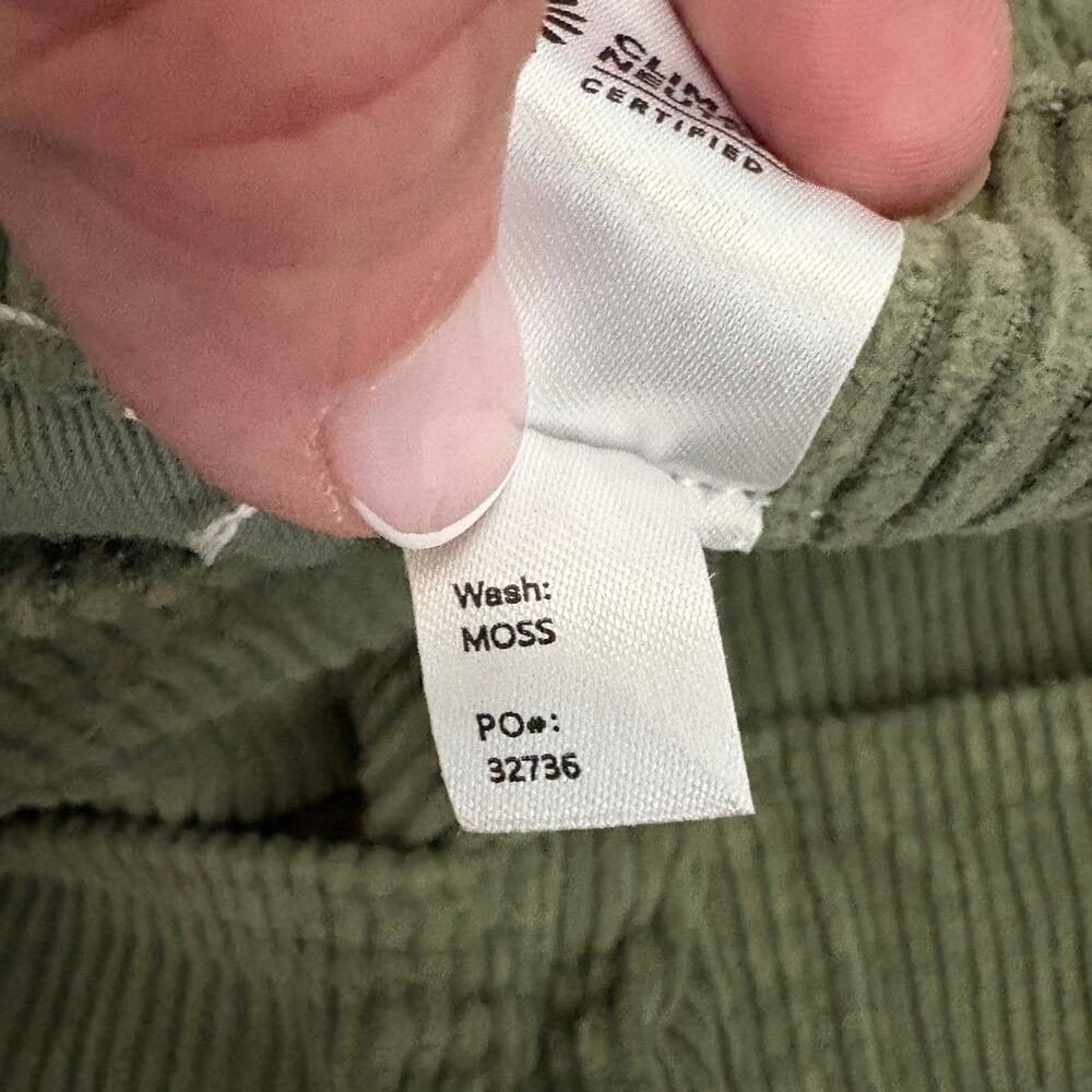 Reformation Cynthia Button Fly High Rise Corduroy Pants 24 Moss Dark Academia - Picture 7 of 9